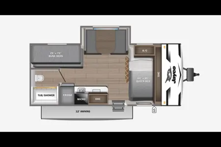 SUV or VAN Towable Jayco 184BSW Travel Trailer