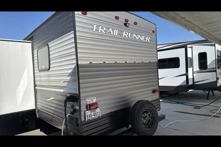 Eddie’s Pet Friendly Heartland Trail Runner Travel Trailer