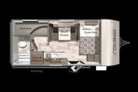 SDRV Rentals Keystone 17DHC Travel Trailer