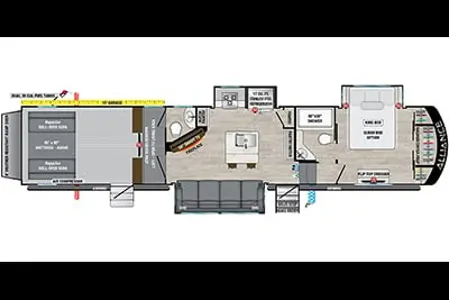 Tom's Alliance RV Valor 41v15 Toy Hauler