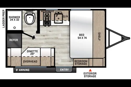 Lightweight Aurora 13RDX Sleeps 3 Easy Tow or Delivery Available
