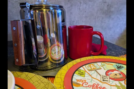 Cozy Red Winnie Drop • Not your typical travel trailer