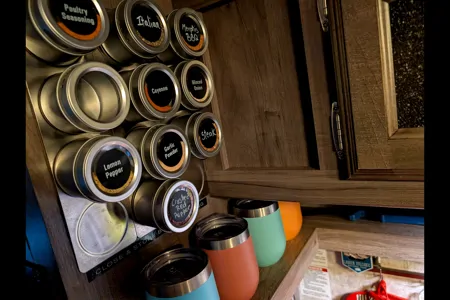 Cozy Red Winnie Drop • Not your typical travel trailer