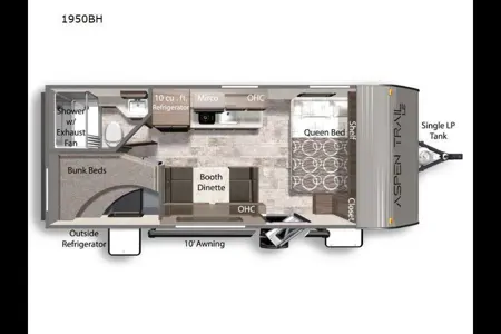 Carefree's Dutchmen Aspen Trail Mini 1950BH Travel Trailer