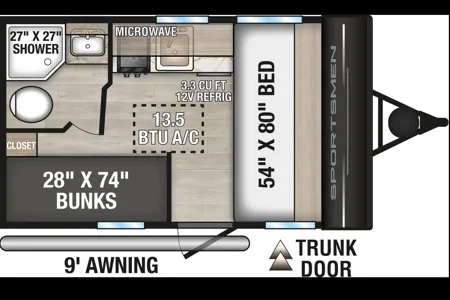 2026 KZ Sportsmen 130bh - Modern | Fully Loaded!!