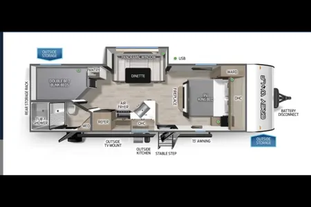 Aaron's Forest River Grey Wolf Travel Trailer