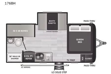 Little sunshine RV Rentals Hideout 176BH
