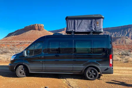 Camper Van with Pop up tent Ford Transit XLT Campervan