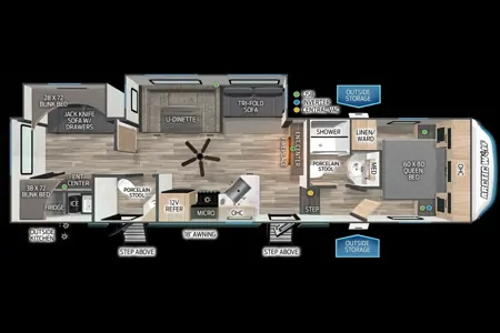 R & R's Artic wolf 2 bed/ 1.5 bath Fifth Wheel