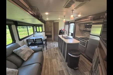 Moses family Crossroads Sunset Travel Trailer