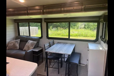Moses family Crossroads Sunset Travel Trailer