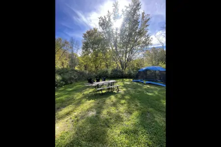 Rustic Sun Retreats Starcraft Blue Tent Trailer