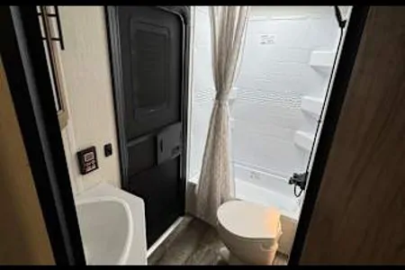 John's Forest River Campsite Reserve 26CJ Travel Trailer