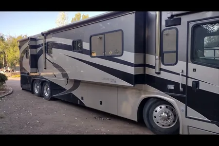 Stella - our luxury motorhome named after our English Mastiff