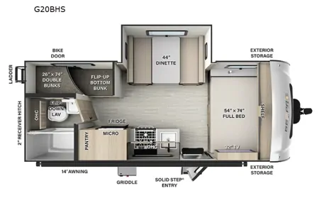 Pristine 2024 Geo Pro 20BHS | Upgraded Lithium & Solar | Sleeps 6 | Easy Tow