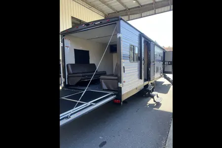 Scott's Forest River Xlr micro boost Toy Hauler