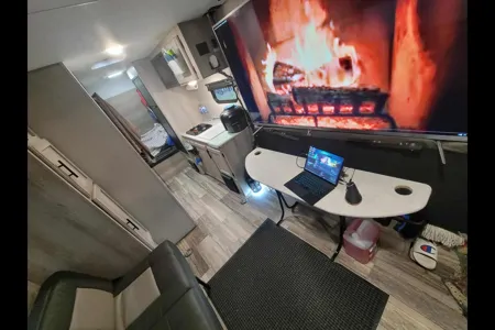 2021!! MOTORIZED FISHING BOAT! E-BIKES! MOVIE PROJECTOR! BBQs! Moe's KZ Sportsmen 190 Toyhauler