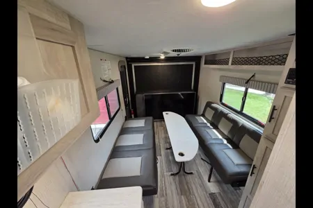 2021!! MOTORIZED FISHING BOAT! E-BIKES! MOVIE PROJECTOR! BBQs! Moe's KZ Sportsmen 190 Toyhauler