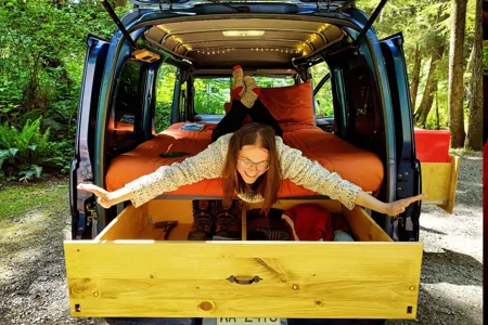 Tanuki, Island Micro Campers. Vintage Japanese Kei Truck (Daihatsu Hijet).
