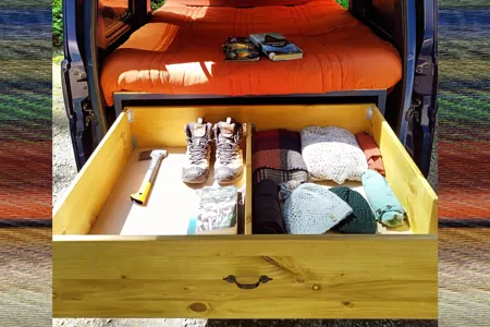 Tanuki, Island Micro Campers. Vintage Japanese Kei Truck (Daihatsu Hijet).