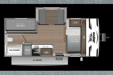 JAY FLIGHT SLX, SUV towable w/ Queen Bed, Bunks, Dinette, Slide-out & Solar!