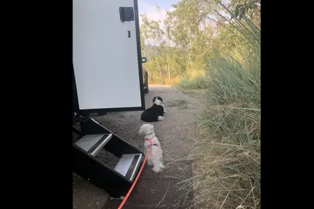 Gena’s New Horizons-Sunset Park RV Sun Lite 21TH Toy Hauler