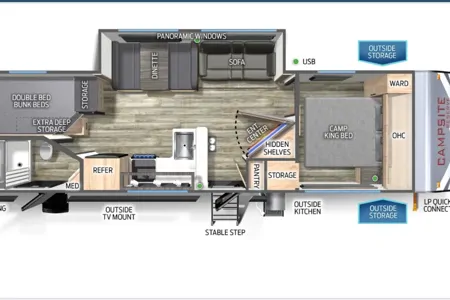 2025 Travel Trailer Ultimate Getaway King Bed