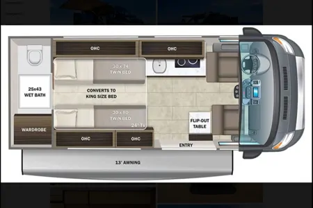 18 - 2023 Entegra Coach Ethos 20T 2 Person King Bed