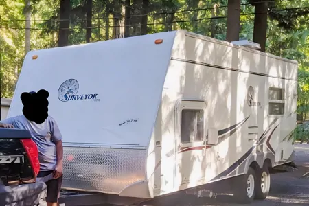 Just the basics - Forest River Surveyor Travel Trailer