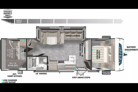 Fireside RV's Forest River Salem Cruise Lite 273QBXL - LMI1150 *