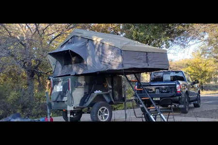 Michael's Custom Overlanding camper trailer Tent Trailer
