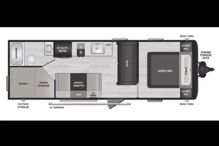Spacious Family Bunkhouse Trailer – Sleeps 8 | Easy Setup | Delivery Available