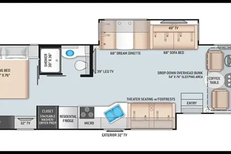 34*NEW*Thor Windsport 8-SLEEPER-WiFi-KING BED-2 SlideOut Huge Rooms-WOW!!