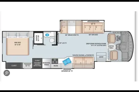 34*NEW*Thor Windsport 8-SLEEPER-WiFi-KING BED-2 SlideOut Huge Rooms-WOW!!