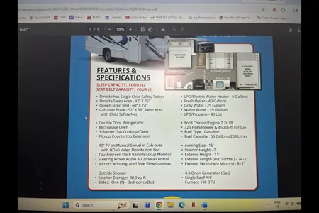 Thor Chateau 22B Class C 2023