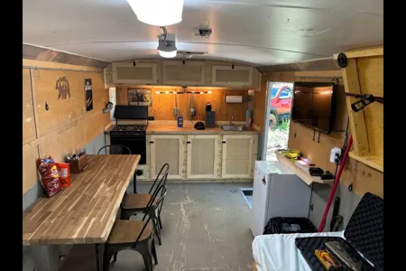 Elaine's Royal 20 foot car hauler/skidoo/ATV, camperized, bumper pull toy Hauler