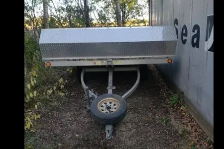 Elaine's Royal 20 foot car hauler/skidoo/ATV, camperized, bumper pull toy Hauler