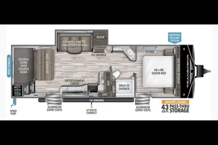 Spacious Grand Design Bunkhouse with Master Suite