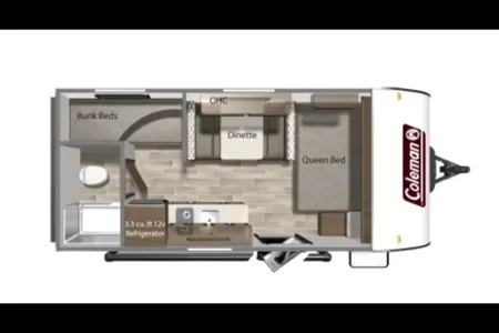 Gianco's Coleman Lantern LT 17B Travel Trailer