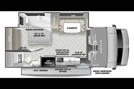 2023 Mercedes-Benz Sprinter / Forest River Sunseeker 2400 MBS Class C
