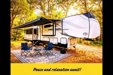 "The Sanctuary" Forest River Sandpiper Fifth Wheel