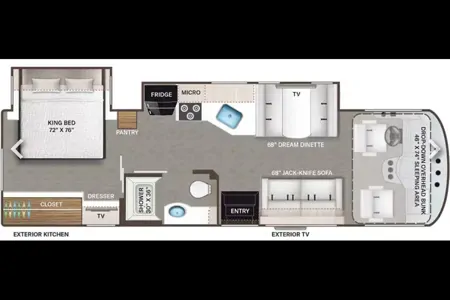 Spacious, modern, home on wheels for 6.