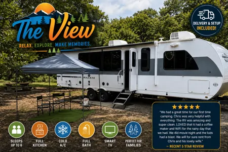 THE VIEW - a family-friendly trailer (even for toddlers) with panoramic windows