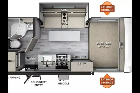 Forest River Rockwood Geo Pro G19FBS Travel Trailer