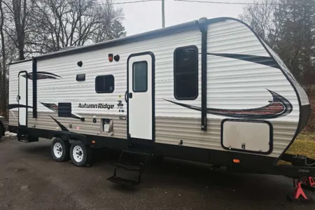 Family Camping Package Trailer | Sleeps 10 | Delivery & Setup, BBQ, Tent & Projector