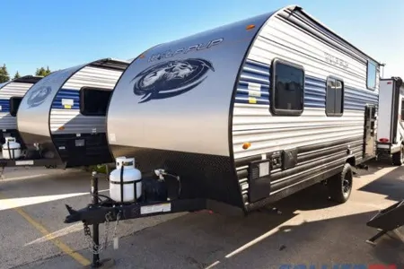 Outdoor Movie Theater!! Forest River 16BHS Wolf Pup Travel Trailer