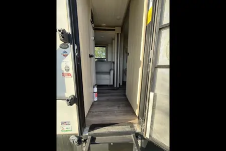 Party trailer on wheels