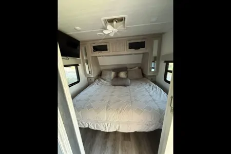 Party trailer on wheels