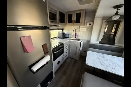 Party trailer on wheels