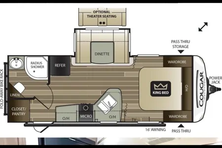 Keystone cougar 22rbs Travel Trailer